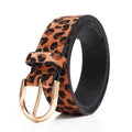 Wholesale Custom Leopard Decoration Ladies Belt Wild Casual Simple Style Jeans Pin Buckle Belt