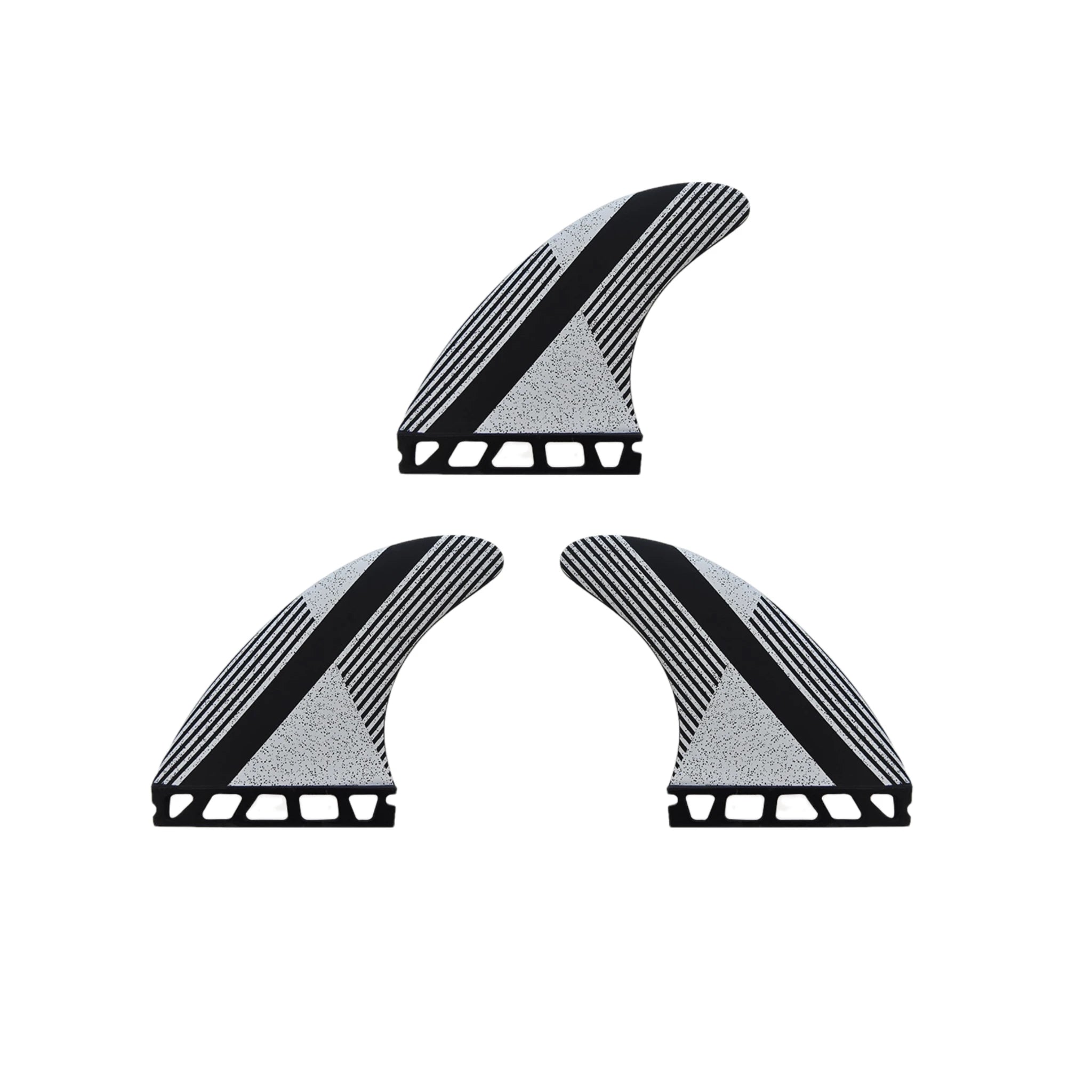 Honeycomb Single Tab Fin Light Weight Tri Fin Black White Surfing Surfboard Fins