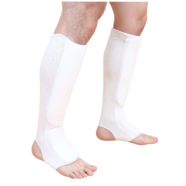 Custom logo Martial Arts Sparring Gear Cloth Knitting Taekwondo Protector Sanda Wushu Karate Shin Instep Guard