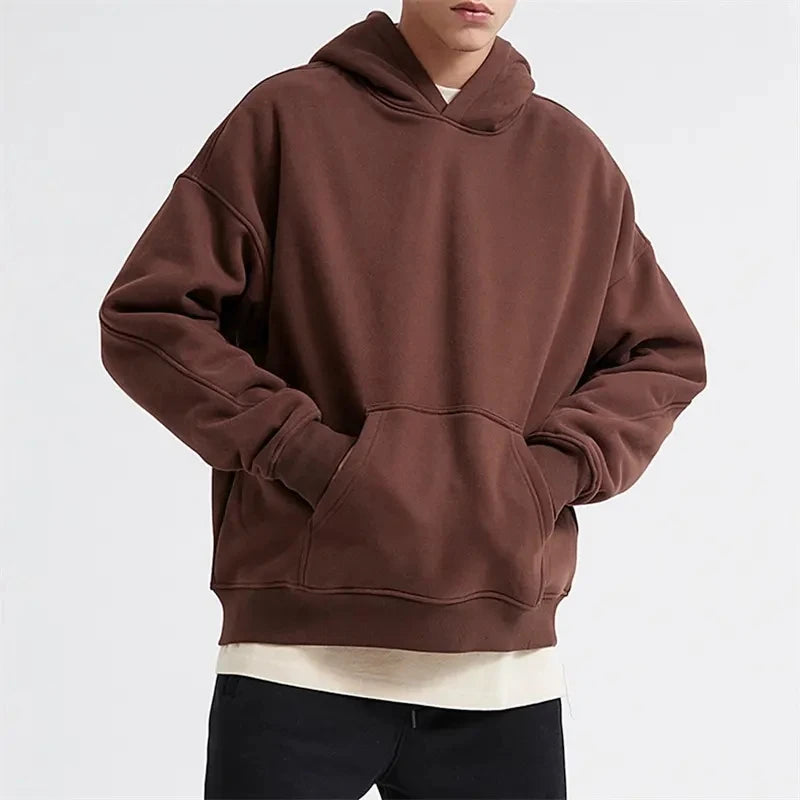 Hip Hop Blank Various Colored Cotton Streetwear Oversized Heavyweight Washed 3D Embroidery Printed Hoodies