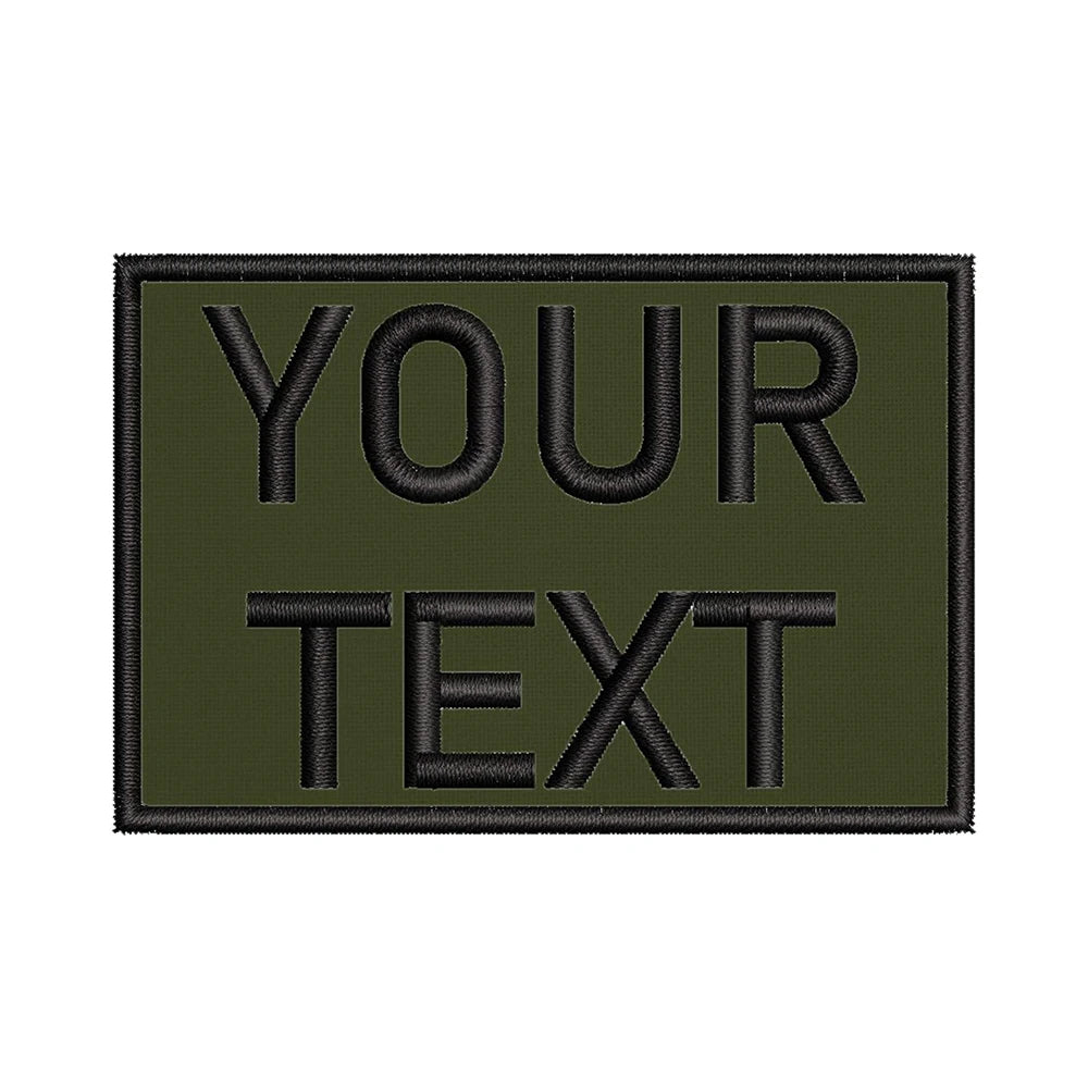 Low MOQ All-Size Customized Embroidered Patch Colourful Big Olive Green Flower Tactical Patches Twill Variety Sizes Colours