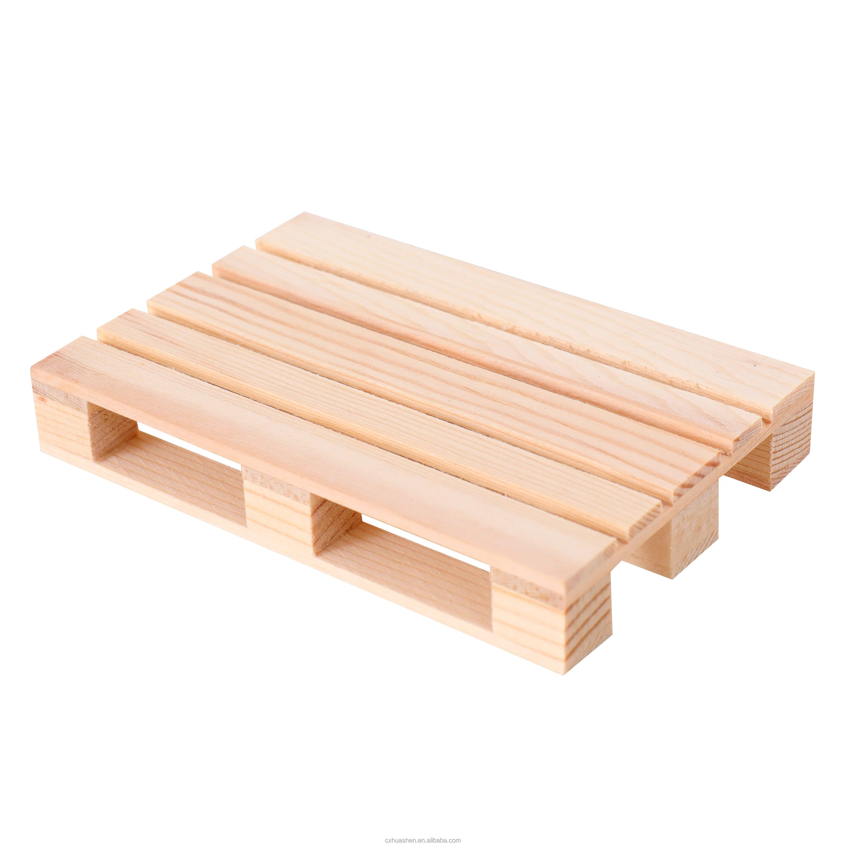 Mini Wooden Pallet Coasters Natural Wood Drink Coasters for Hot and Cold Beverages