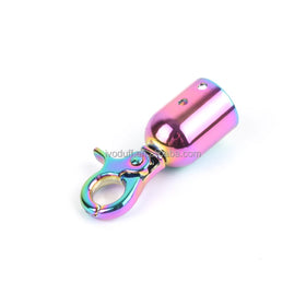 Factory Metal Stoppers Snap Button String End Cap Handbag Tassel Cap Clasp Hook Connector Bag Hanger Stopper Cord