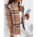 Colorful Blazer Jacket for Women Leopard Printed Ruffled Long-sleeved Zipper Printed Suit Plus Size Clothing for Women Blazers