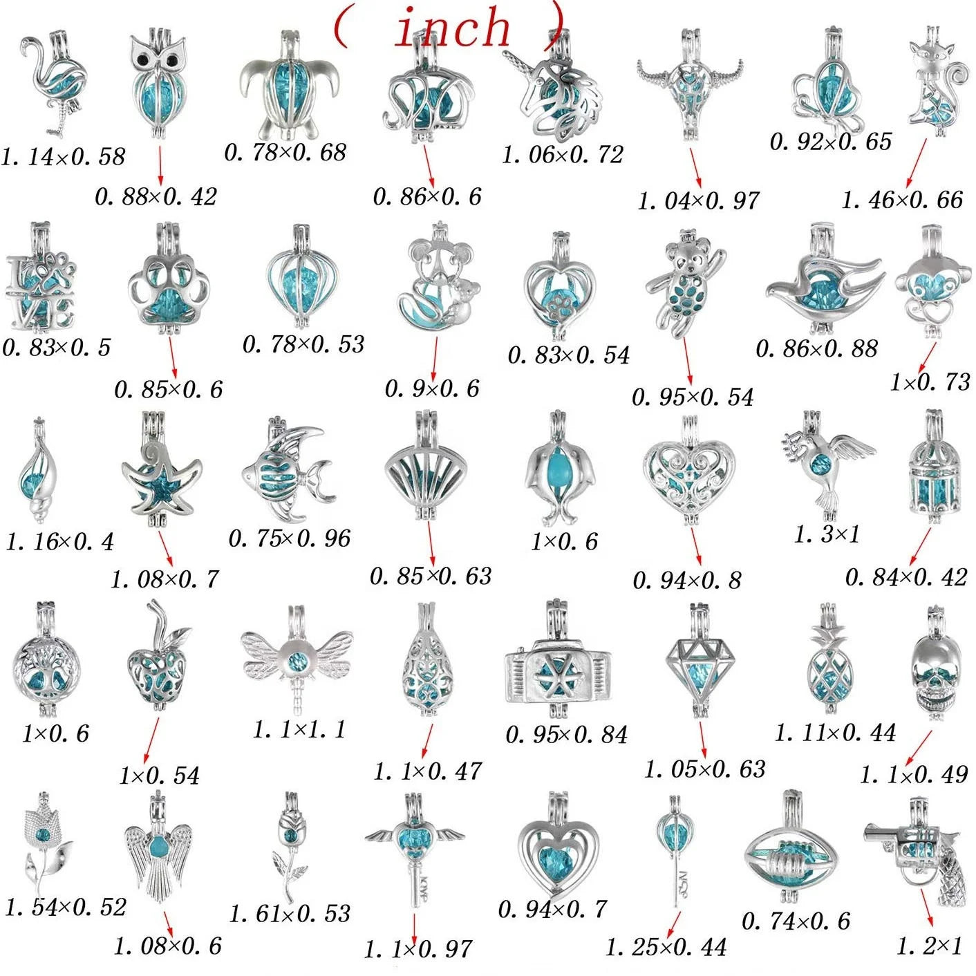 Wholesale Cage Mountings Wish Pearl Pendant Cage Pendant Necklace Mount for Pearl Jewelry Making