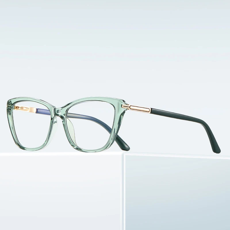 Tendencia 2025 Transparent Square Frame Full-Rim Anti-blue Light Solid Pattern Comfortable Unisex Eyeglasses Frames