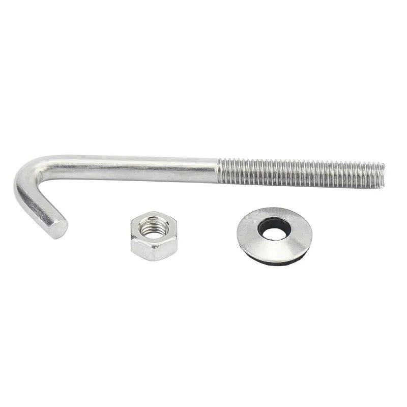 Factory Price M8 M10 M12 M16 18-8 Stainless Steel AISI 304 316 316L A2-70 A4-80 Plain Polished L&J Hook Bolt