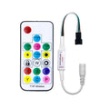 2048 Pixels Max Controlled SP104E RF Remote 17Key Wireless Mini Dimmers DC 5V 12V 24V RGBIC LED Pixel Strip Light Controller