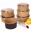 Ensaladera De Papelenvironmentally Friendly Kraft Salad Paper Bowl with PET Lid