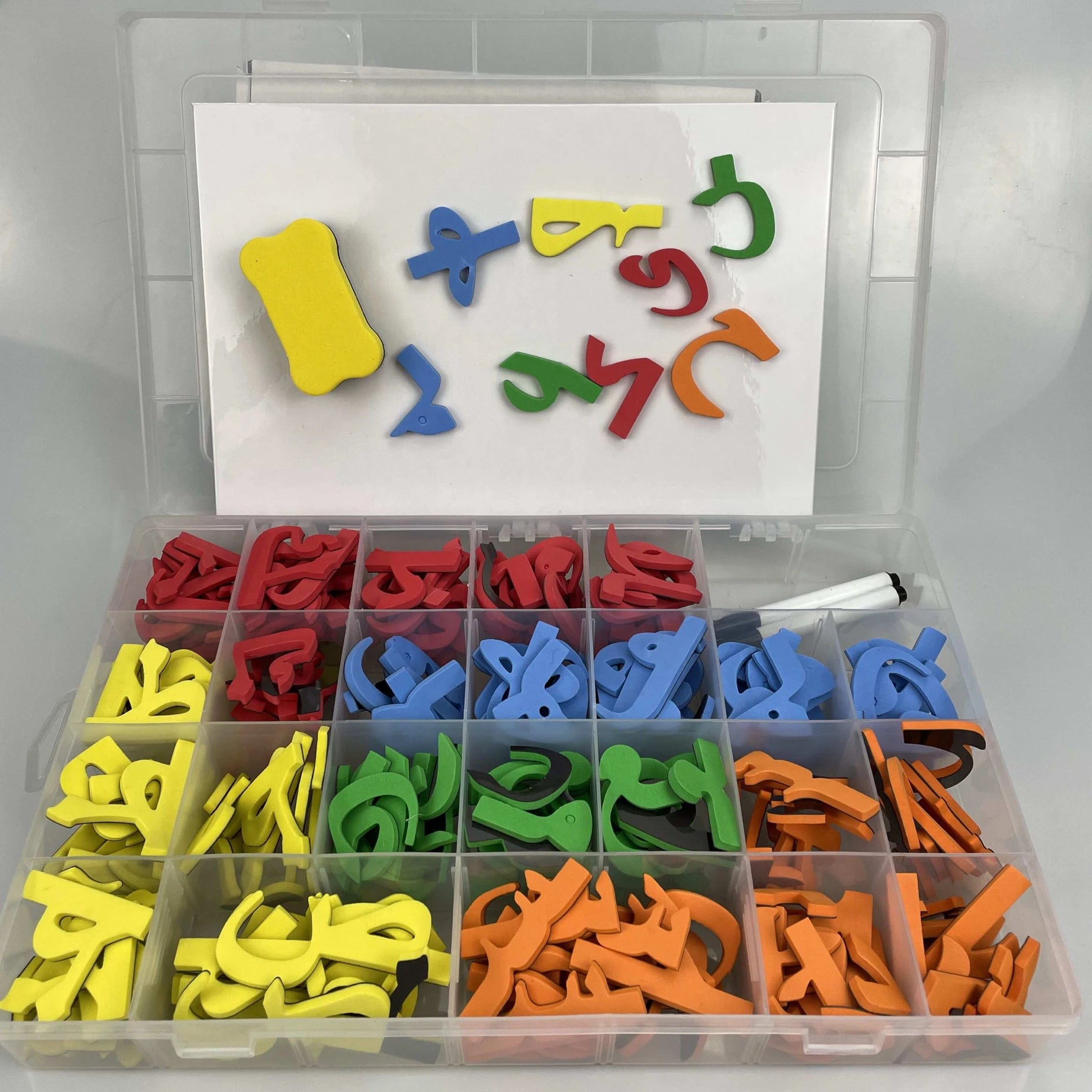 EVA Foam Arabic Magnetic Alphabets Educational Gift Spelling Game with Whiteboard in Colorful Education Arab Letter Toys