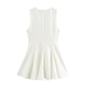 ZARZ Custom Women's Short Dress European and American Style Classic Wave with Wide Hem and Bowknot Summer Fashion