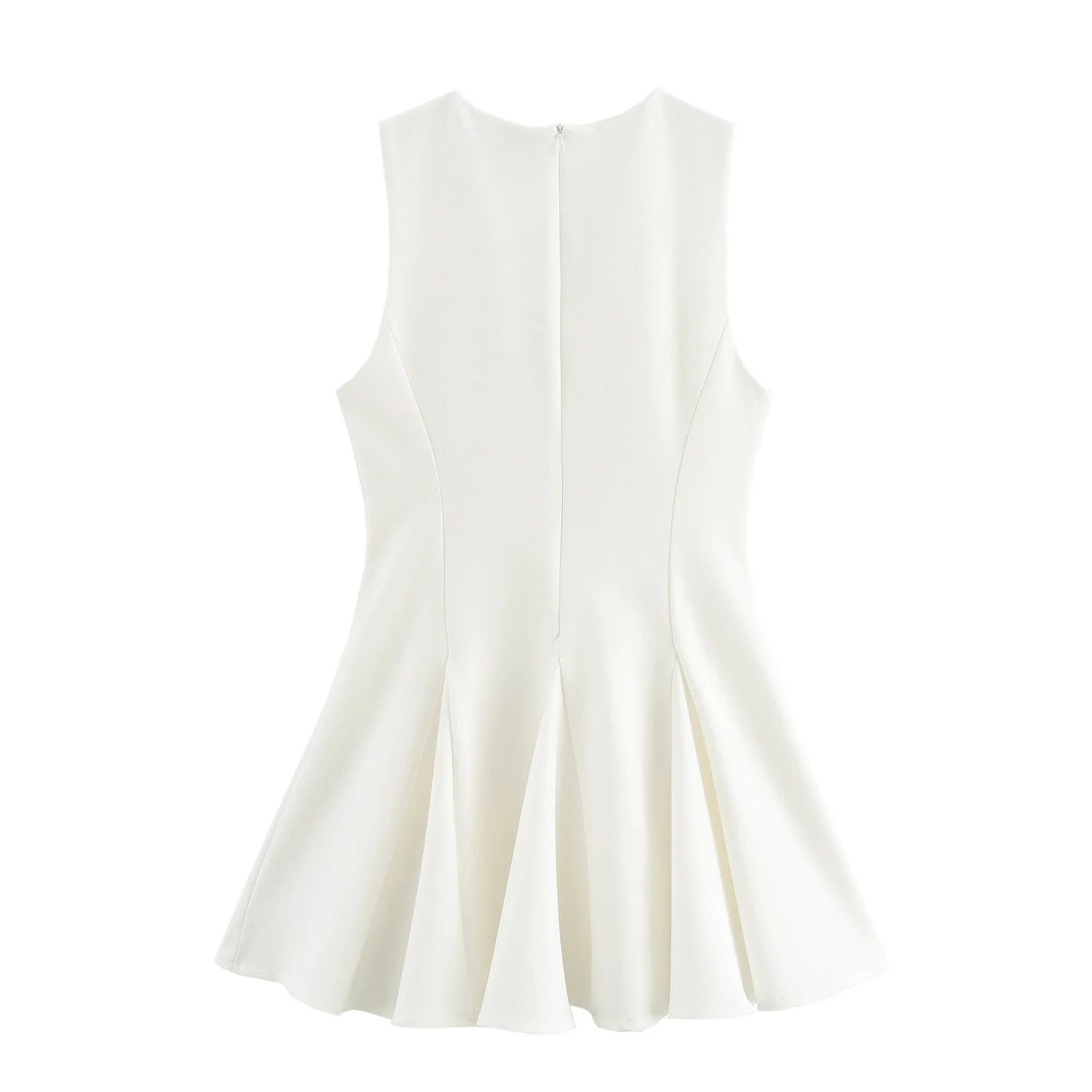 ZARZ Custom Women's Short Dress European and American Style Classic Wave with Wide Hem and Bowknot Summer Fashion