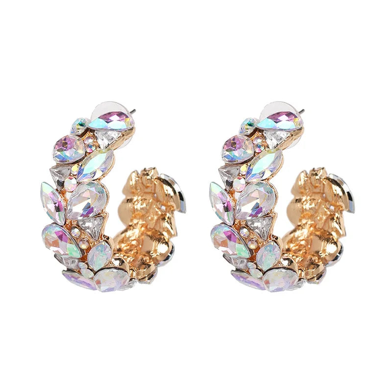 European and American Hot New Style Diamond Earrings Fashion Earrings Trend 2025 Accessories