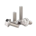 A2-70 304 Stainless Steel Hexagon Head With Serrated Flange Cap Screw Hex Washer Head Bolt M5 M6 M8 M10 M12