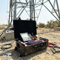 Customized Trolley Flight Case with Two Wheels IP67 Rated Black Color Protect Instrument Modular