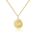 Minimalist Ladies Dainty Charm Pendant Jewelry Gold Plated Stainless Steel Moon Chocker Necklaces for Women