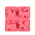 3D Multi Shape Duck Dog Cat Cow Animal Soap Silicone Making Mold Wax Mould Tools Ice Cube Tray Mold