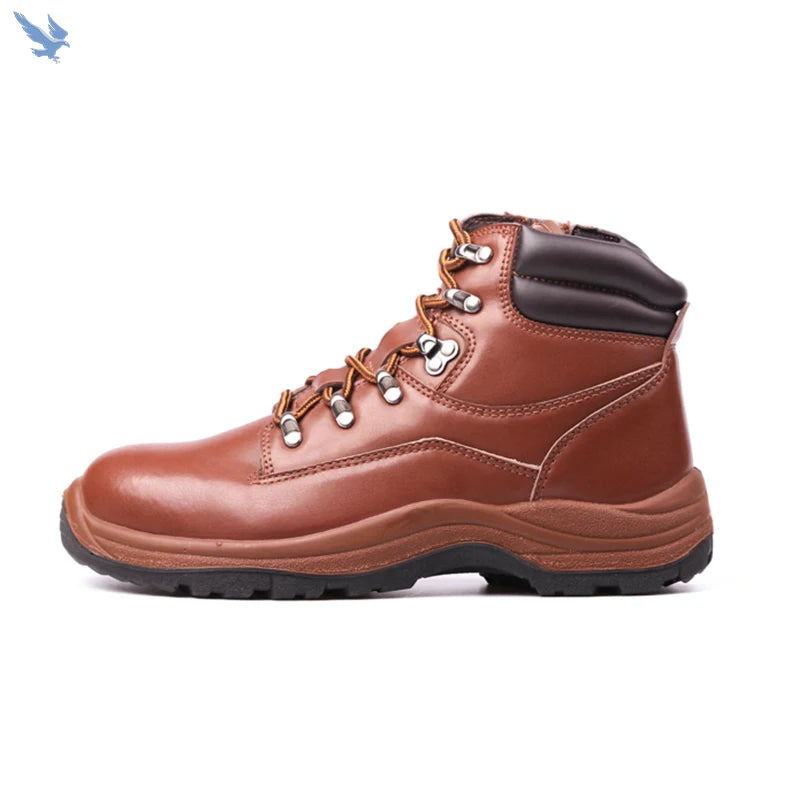 Wear-resistant Outdoor Waterproof Acid Resistant  Leather Upper Work Safety Shoes