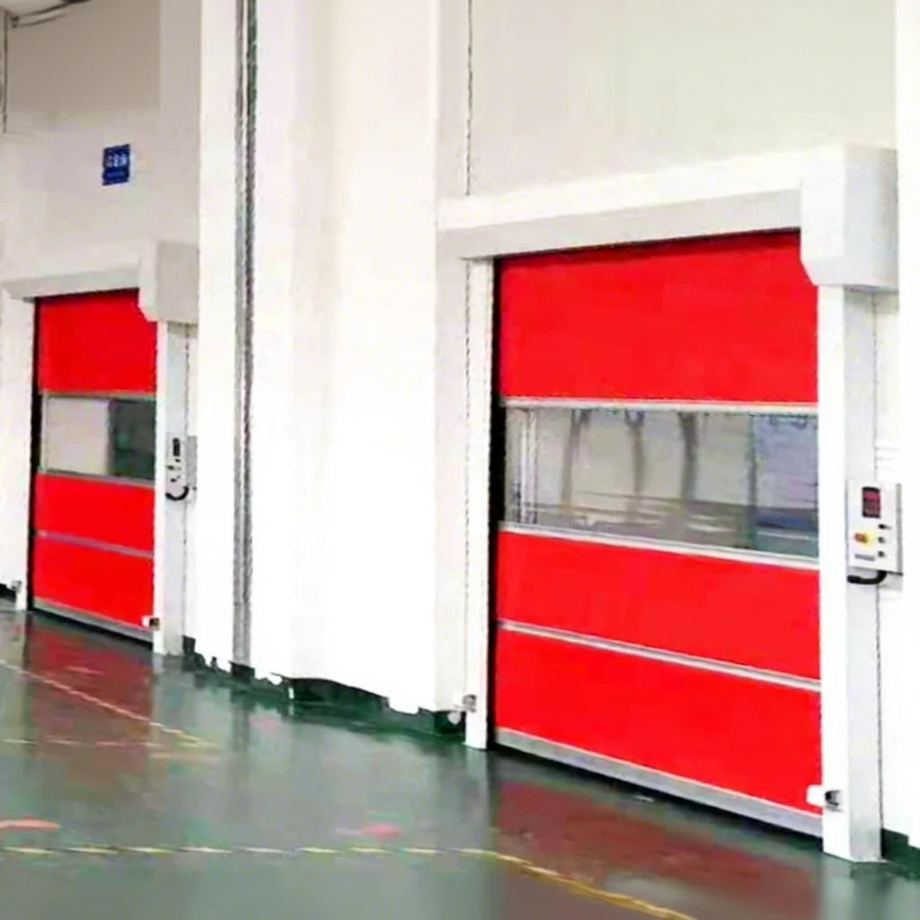 Modern Design Industrial Security Automatic PVC Plastic Roller Shutter Fast Door High-Speed Roll-Up for Outdoor Use