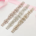 DIY Handmade Luxury Iron-on Rhinestone for Wedding Dress Crystal Gemstone Patch Water Drop Stone Beaded Applique for Lace Trims