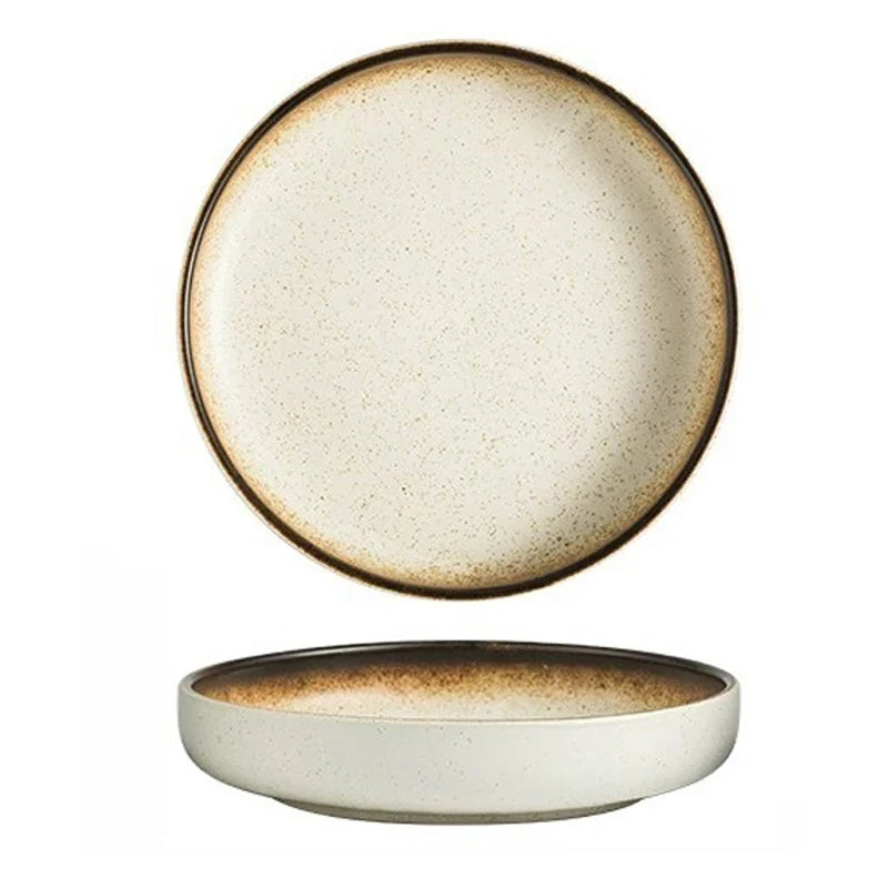 Modern Recycled PET Deep Plate Dishwasher & Microwave Safe Eco-Friendly for Hotel and Restaurant Use