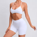Hot Selling Custom Logo 2 Pieces Gym Fitness Sets Workout Fitness Wear Seamless Yoga Sets for Women