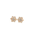 S925 Sterling Silver Color Round Cute Bling Zircon Stone Stud Earrings for Women Fashion Jewelry New Korean Earrings