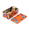 YESTOO Rectangular Spot Tin Gift Box Support Custom Logo Holiday Atmosphere Orange White Cookies Candy Bread Cake Metal