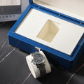 Blue Solid Wood Luxury Watch Storage Box Supplier Solid Gift Organizer Rectangle Shape Multifunction Model HX-1228 HX Brand