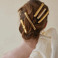 Ilona 18K Gold Plated Stainless Steel Hair Pins Fashionable Hair Accessory & Elegant Hair Clips for Women Jewelry