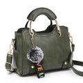 2025 Wholesale Designer Pendant Metal Handle Women Purse Solid Color Vintage Ladies Hand Bag Small PU Leather Women Handbag