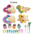 21pcs Sandwich Cutter and Sealer Setfood Cutter for Kid Bread Sandwich Pancake Maker DIY Cookie Cutters for Kids