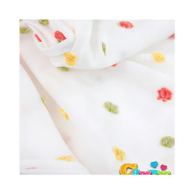 M&Y Home Rainbow Sheer Curtains Jacquard Plain Style Colorful Polyester Fabric for Children's Room Sparkly Fun Yarn Dyed Pattern