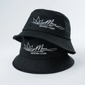 Unisex  One Side Bucket Hat Custom High Quality Cotton  Outdoor Fisherman Hat With Custom  Embroidery Logo  Style