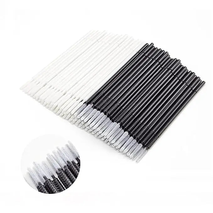 100Pcs Long Head Micro Brushes Disposable Microbrush Applicators Makeup Cleaner Eyelash Extensions Glue Cleaning Bendable Tools