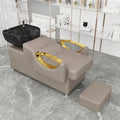 Beauty Salon Barber Shampoo Ceramic Basin Bed Lying Massage Furniture Washing Bed& Chair Shampoo Chair With Bowl Barbershop