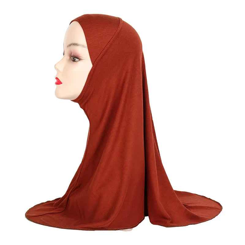 Wholesale Custom Designer Solid Color Non-slip Undercap Muslim Scarf Ladies Wrap Hijab Cap for Women