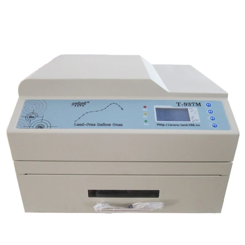Puhui T-937m Lead Free Reflow Oven Infrared and Hot air Solder Reflow BGA PCB Reflow Soldering Machine MegaBDM