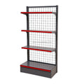 900*400*1800mm 4layers Single Side Light Duty Wire Mesh Back Panel Shelf Wall Shelf