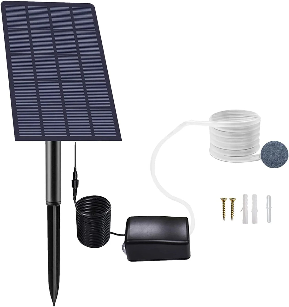 Popular Selling Mini Aerator for Pet Fish Garden Outdoor Pond Automatic Oxygen-offering Kit Solar Panel Powered Auto Air Pump