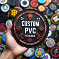 High Quality Wholesale Custom Logo 3D Embossed Soft Silicone Velcro Iron on Rubber Label Sew on for Clothing Backpack PVC Patch