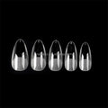 Private Label Accepted Gel Soak Off False Nail Nail Art Tapered Almond UV Gel Manicure Nails Tip240 Pcs/box