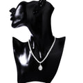 Miallo Simple Fashion Copper Claw Water Drop Rhinestone Pendant Necklace Collarbone Chain Women Jewelry Necklace