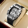 Luxury Tonneau Shape LED Waterproof Digital Wrist Watch for Men Wholesale Relojes Digitales Hombre