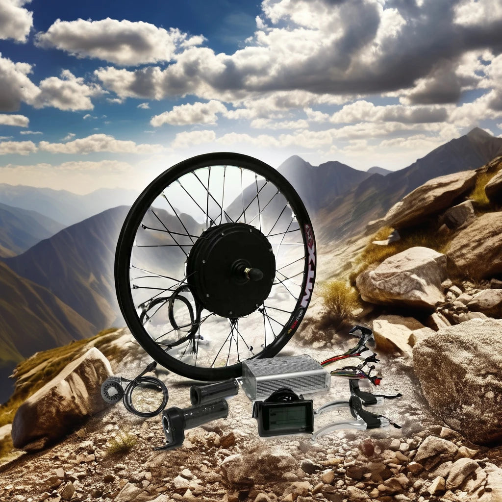 High Quality 48v/52v/72v Electric Bike Kit 1000w/1500w/2000w/3000w Brushless Hub Motor LCD/LED 26/27.5/29'' Ebike Conversion