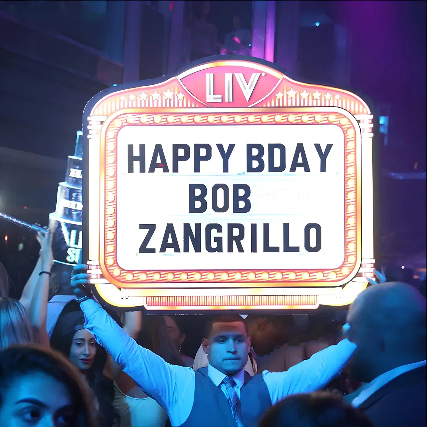 LC Sign Design Custom LED Messages Board LED Marquee Sign Bottle Service Presenter Night Club Signs for Night Club