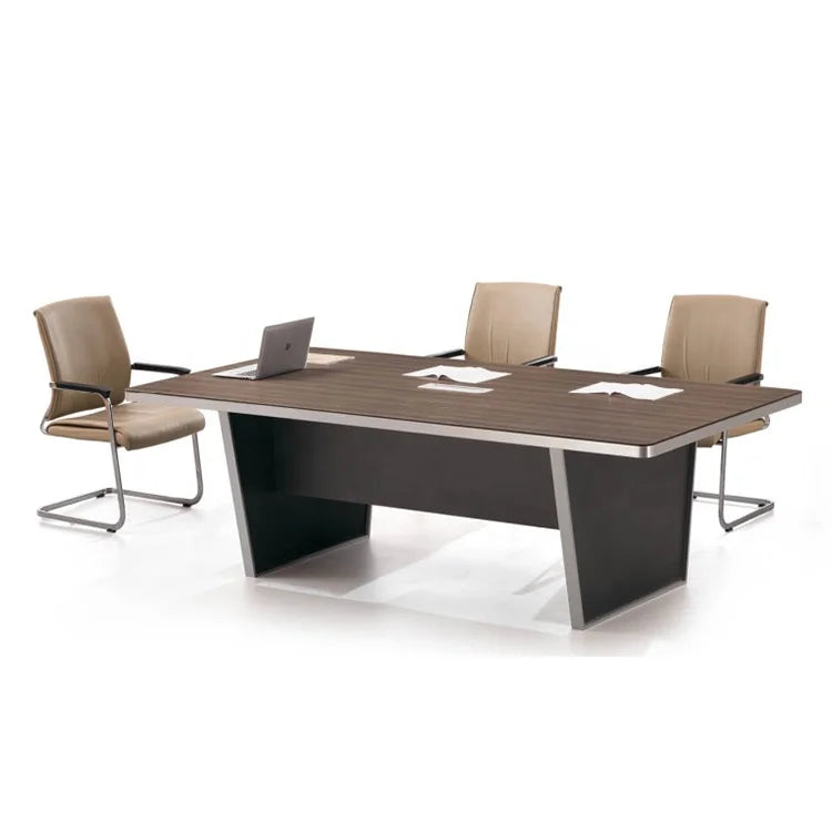 Modern Convertible Wooden Computer Desk 2400mm/3200mm/3600mm From Foshan for Home Office School Living Room Use