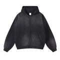 2023 Factory Wholesale 360g Blank Spray Washing Water Make Old Hoodies Polyester Tie Dye Acid Washed for Men Oversized Hoodies