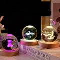 Customized Creative Star Astronaut Blank Crystal Glass Ball 3D Laser Engraving Home Crystal Ball Decoration