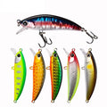 WEIHE 50mm 5g 9 Colors Artificial Hard Minnow Fishing Lure Lifelike ABS Bait Sinking Swimbait Trout Fishing